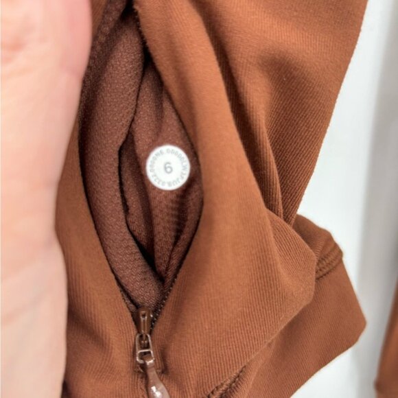 Lululemon Its Rulu Run Long Sleeve ShirtRoasted Brown Size 6 - Picture 12 of 15